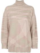 M Missoni Relaxed-fit Turtleneck Jumper - Pink