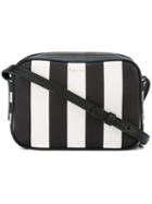 Repetto Striped Crossbody Bag, Women's, Black, Leather