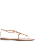 Sophia Webster Bibi Butterfly Stud Sandals - Neutrals