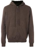 Liska - Fur Lined Hoodie - Unisex - Cashmere/weasel - M, Brown, Cashmere/weasel