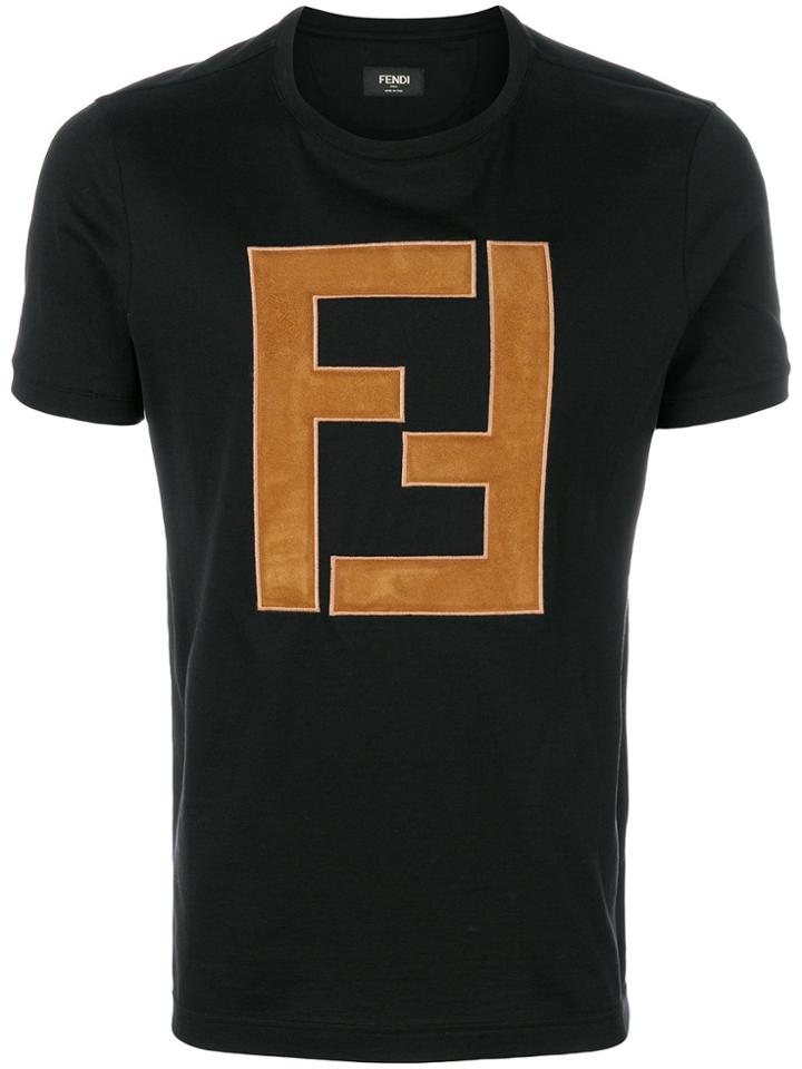Fendi Ff Logo T-shirt - Black