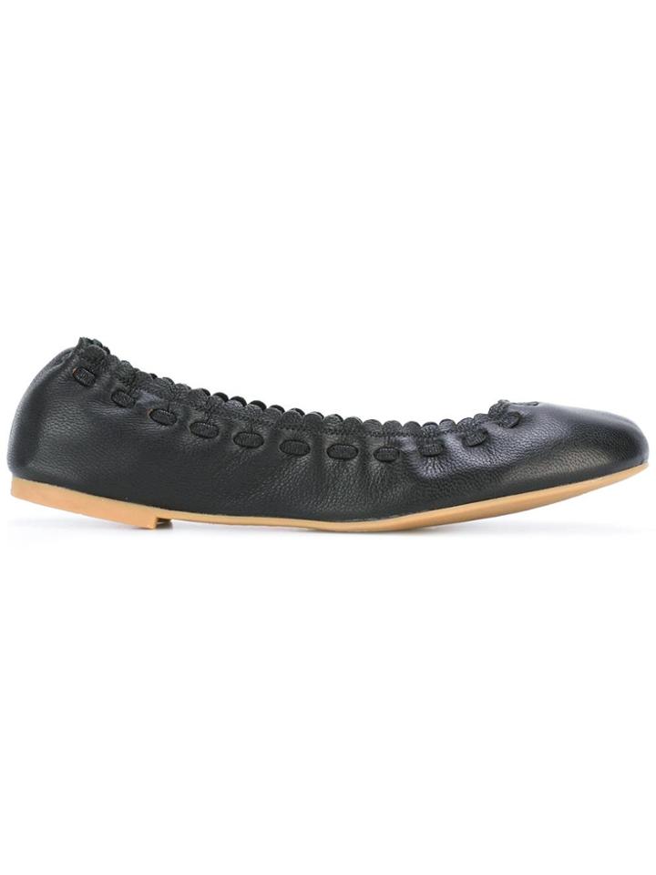 See By Chloé Gathered Ballerinas - Black