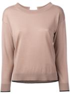 Max Mara Studio - Nambo Top - Women - Silk/wool - L, Nude/neutrals, Silk/wool