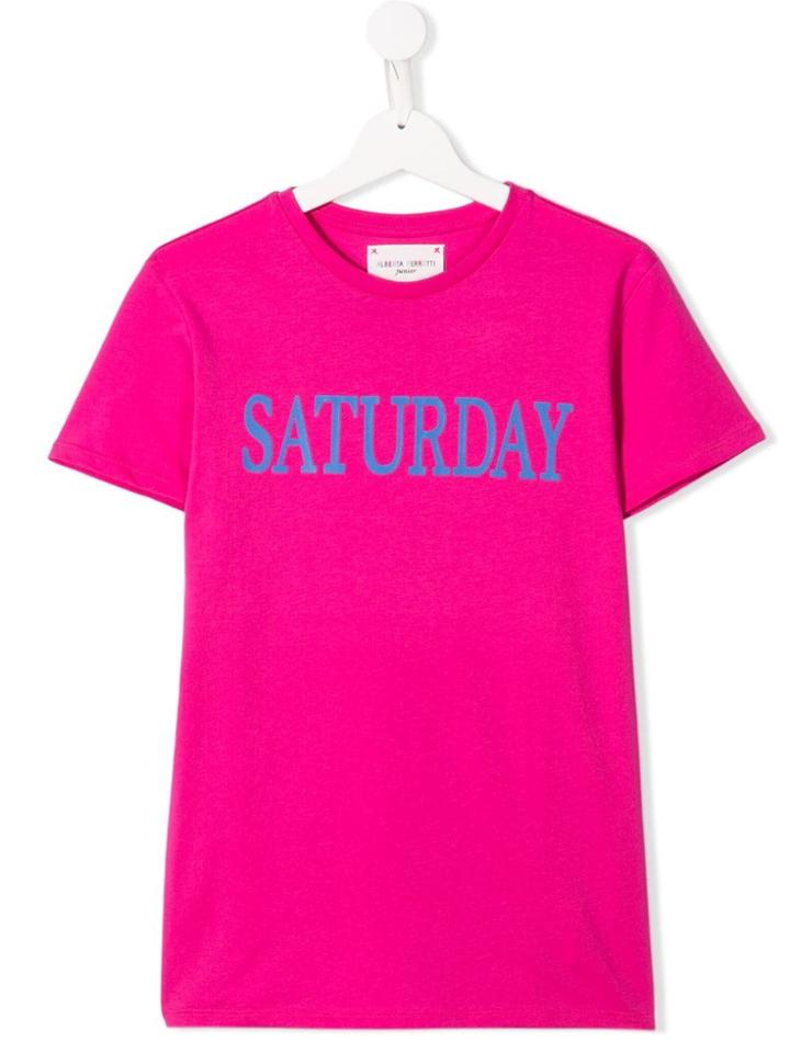 Alberta Ferretti Kids Saturday T-shirt - Pink