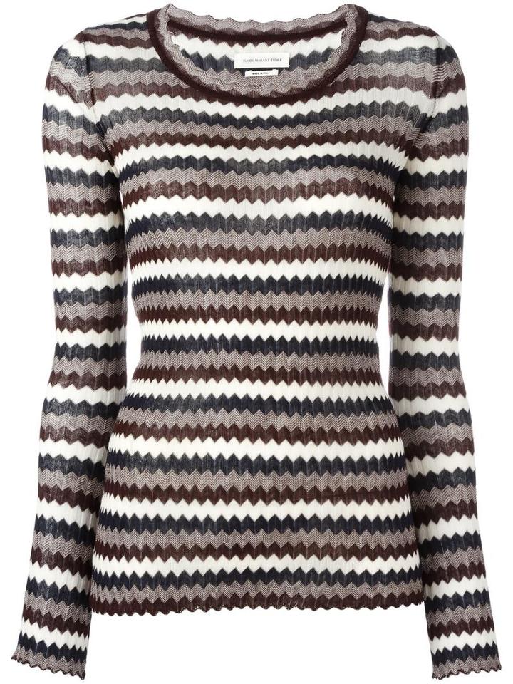 Isabel Marant Étoile Zigzag Pattern Jumper, Women's, Size: 36, Cotton