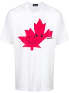 Dsquared2 Leaf Print T-shirt - White