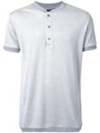 Biro Henley T-shirt, Men's, Size: Medium, Grey, Cotton/rayon