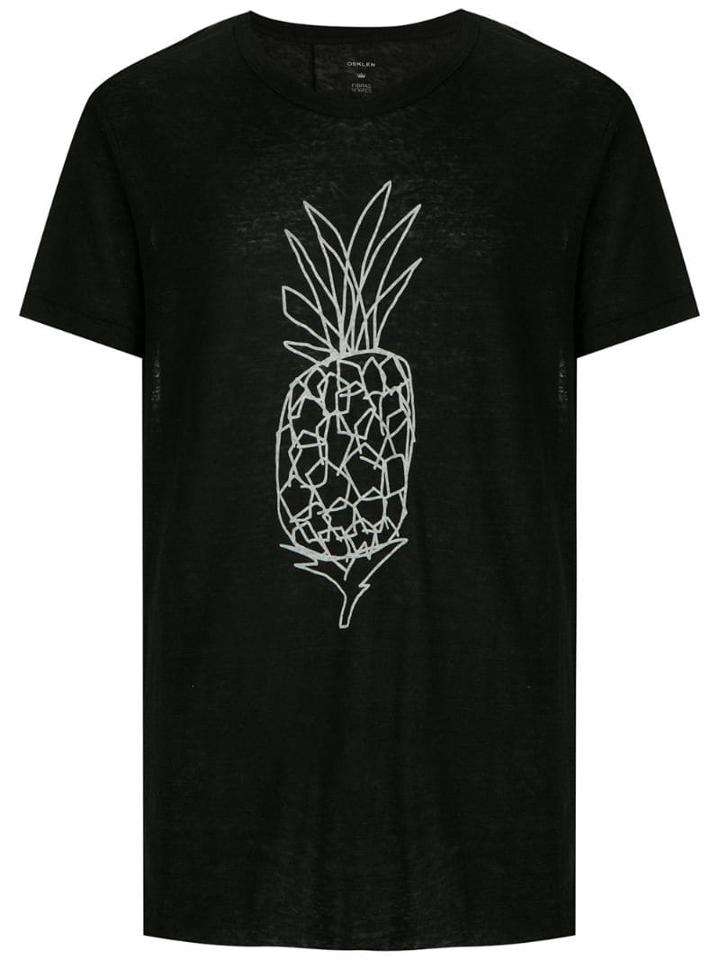 Osklen Abacaxi Outline Print T-shirt - Black