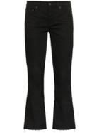 Saint Laurent Cropped Flared Jeans - Black