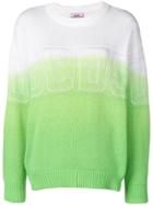 Gcds Gradient Logo Sweatshirt - Green
