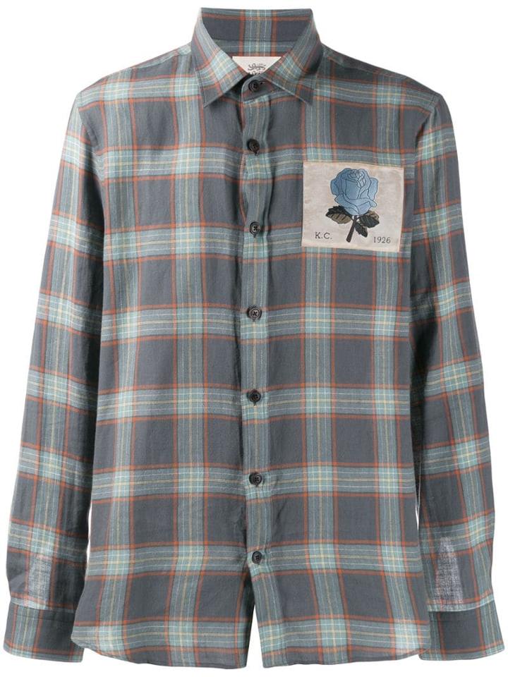 Kent & Curwen Checked Shirt - Grey