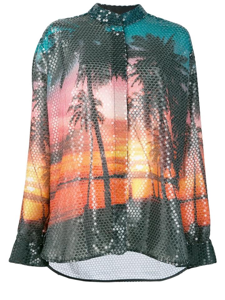 Laneus Sequined Shirt - Orange