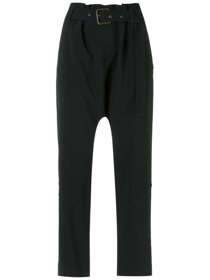Talie Nk - Cropped Trousers - Women - Acetate/viscose - 36, Women's, Black, Acetate/viscose