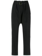 Talie Nk - Cropped Trousers - Women - Acetate/viscose - 36, Women's, Black, Acetate/viscose