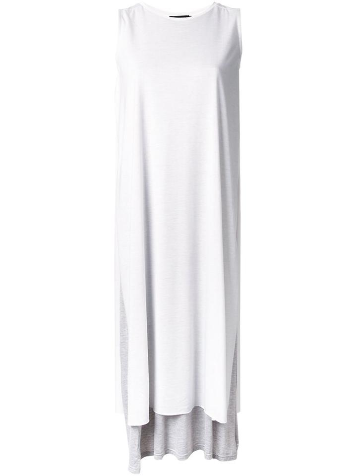 Loveless Double Layer Tank Dress, Women's, Size: 36, White, Polyester
