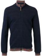 Missoni Zipped Up Sweatshirt, Men's, Size: Medium, Blue, Cotton
