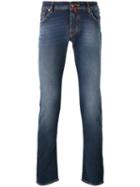 Jacob Cohen Light-wash Skinny Jeans, Men's, Size: 36, Blue, Cotton/polyester/spandex/elastane