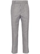 Haider Ackermann Houndstooth Cropped Trousers - Black