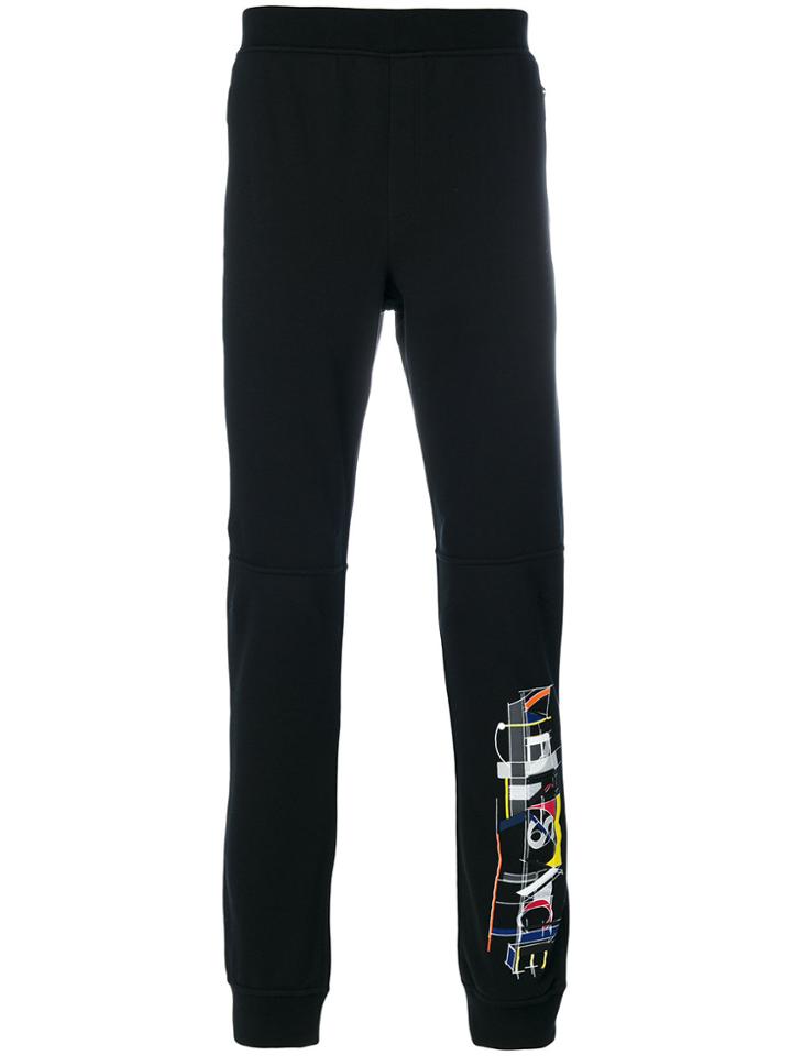 Versace Logo Printed Joggers - Black