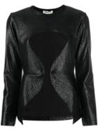 Comme Des Garçons Keyhole Cut-out Top - Black