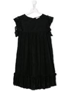 Mariuccia Milano Kids Ruffled Dress - Black
