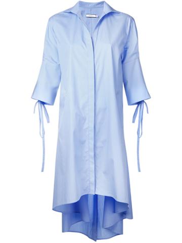 Co-mun Shirt Coat, Women's, Size: 40, Blue, Cotton