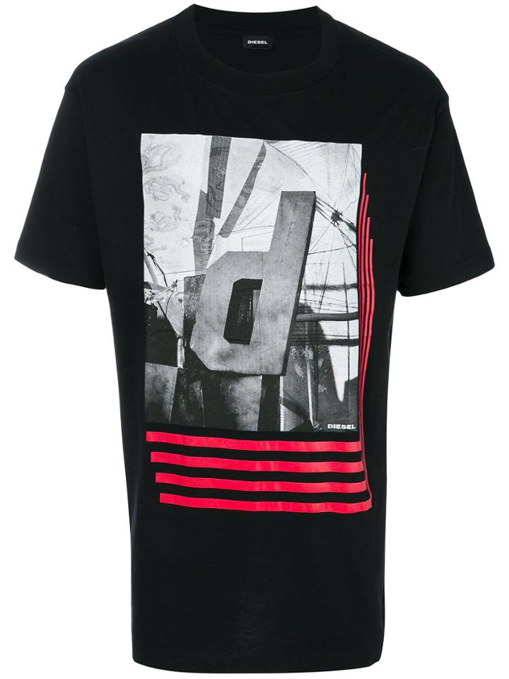 Diesel T-lucas-aa T-shirt - Black