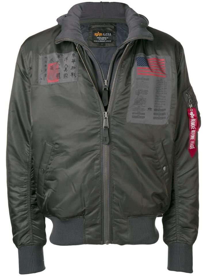 Alpha Industries Astronaut Bomber Jacket - Grey