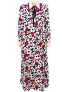 Gucci Sylvie Web Trim Floral Dress - Multicolour