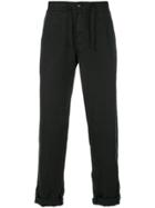 Stone Island Casual Straight-leg Trousers - Black