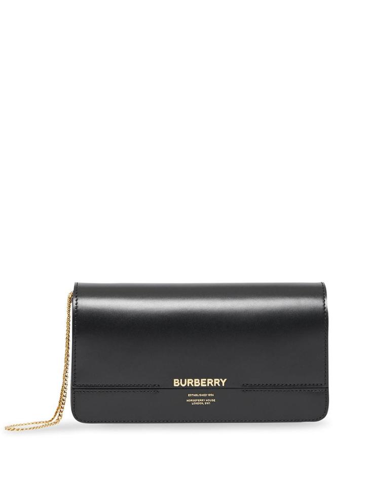 Burberry Leather Grace Clutch - Black