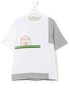 Marni Kids House Print T-shirt - White