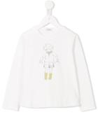 Il Gufo Girl Print T-shirt, Size: 4 Yrs