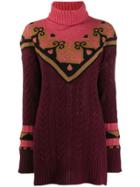 Etro Intarsia-knit Jumper - Red