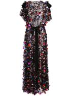 Carolina Herrera Sequin-embellished Long Dress - Black