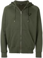 Ron Dorff Zipped Logo Hoodie - Green