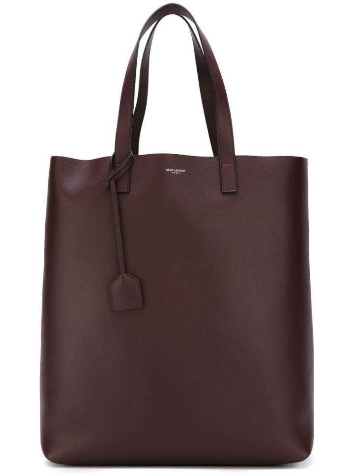 Saint Laurent Classic Shopper Tote, Men's, Pink/purple, Calf Leather