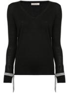 Nina Ricci Crystal Detailed Jumper - Black