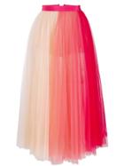 Elisabetta Franchi Two-tone Tulle Skirt - Pink