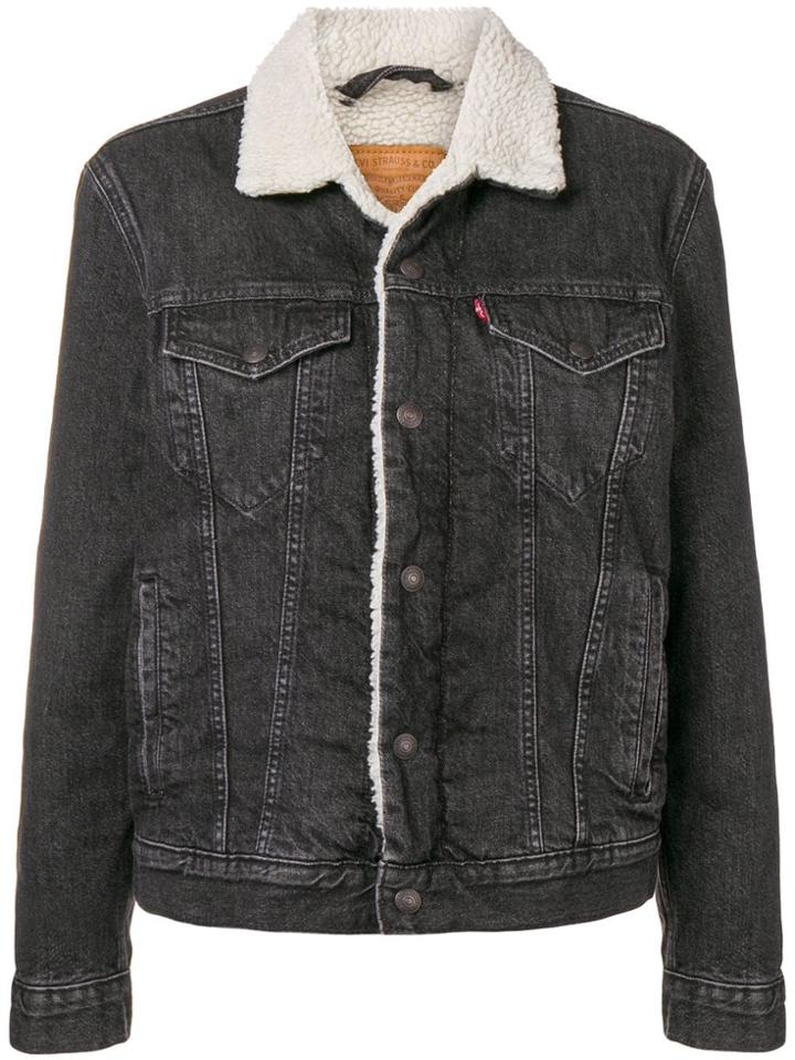 Levi's Shearling Denim Jacket - Black