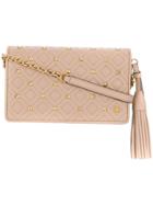Tory Burch Fleming Stud Chain Wallet - Nude & Neutrals