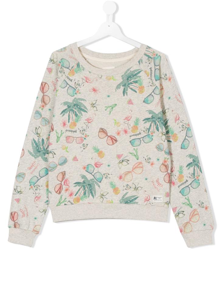 American Outfitters Kids Florida Print Sweatshirt - Nude & Neutrals