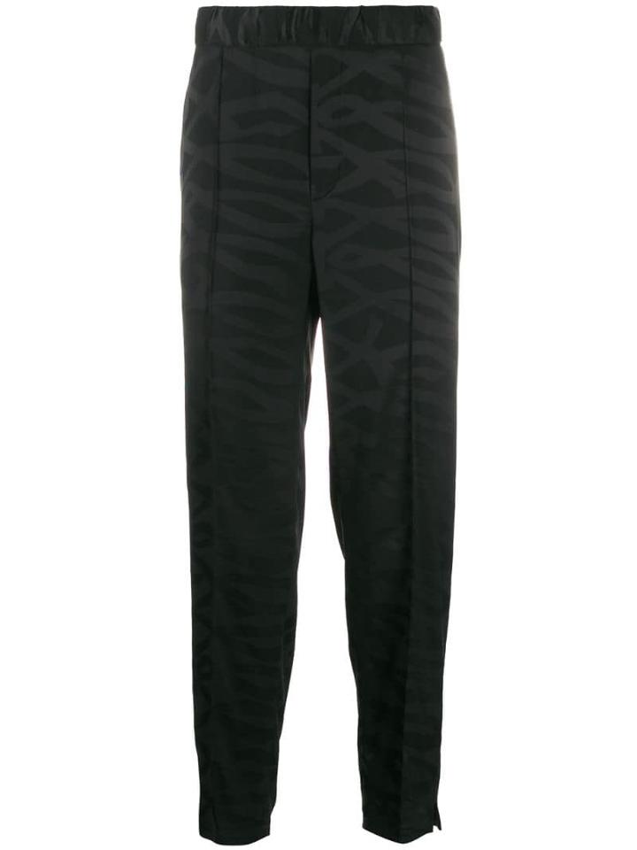 Neil Barrett Slim-fit Print Trousers - Black