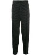 Neil Barrett Slim-fit Print Trousers - Black