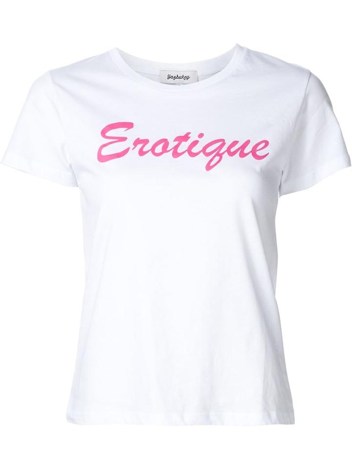 Yazbukey 'erotique' T-shirt, Women's, Size: Medium, White, Cotton