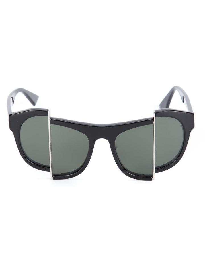 Percy Lau Vertical Slip Sunglasses - Black