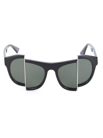 Percy Lau Vertical Slip Sunglasses - Black