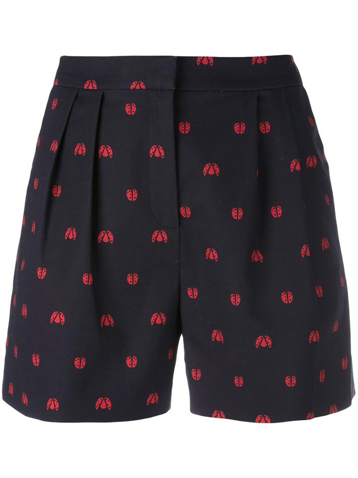 Chinti And Parker - Ladybird Shorts - Women - Cotton/elastodiene - 12, Blue, Cotton/elastodiene