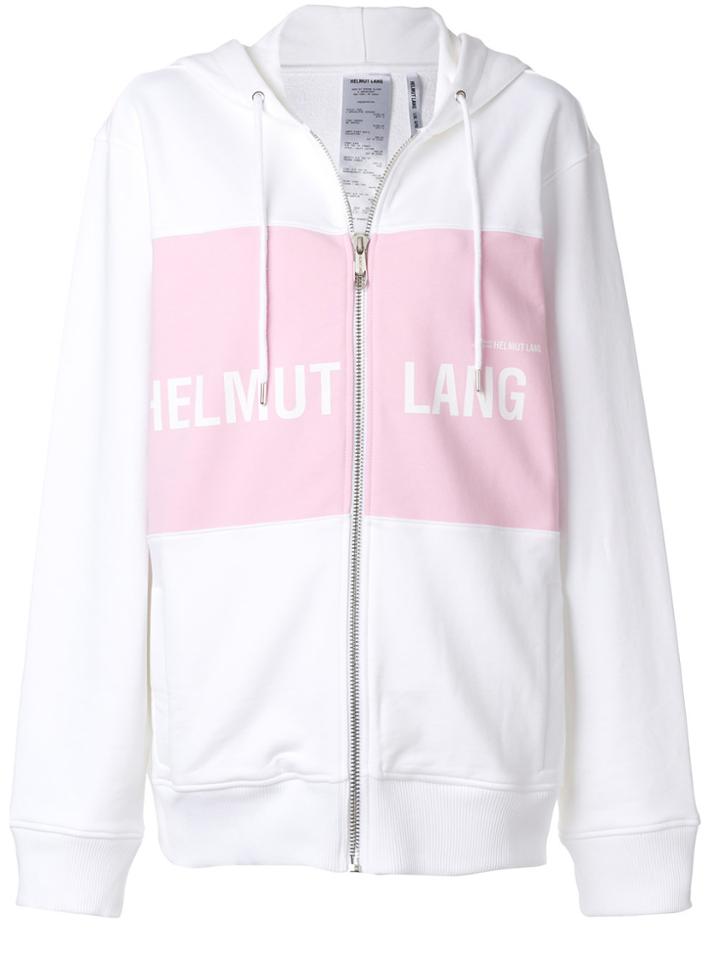Helmut Lang Zipped Hooded Jacket - White