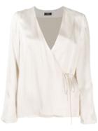 Theory Hammered Wrap Jacket - Neutrals